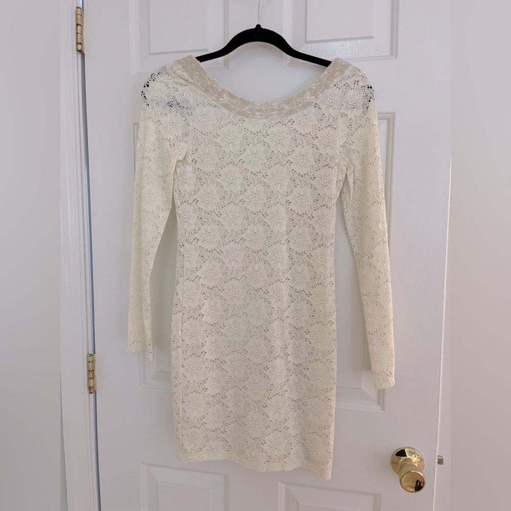 Denim & Supply Ralph lauren lace cream dress